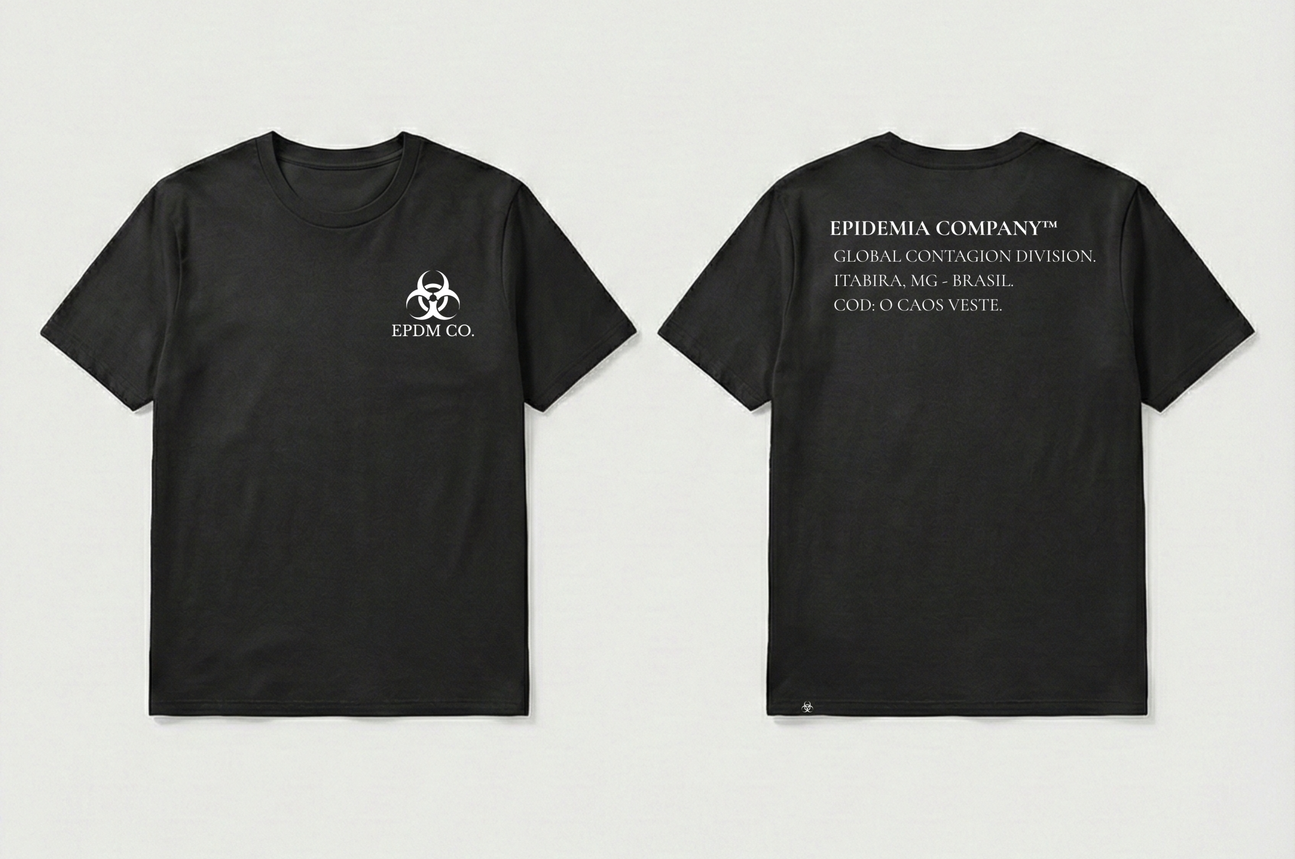 Camiseta Streetwear Oversized Preta - Global Division - Epidemia Company